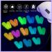 SAVILAND Glows in The Dark Gel Nail Polish Set - 12 Colors Neon Glow Nail Polish for DIY Nail Art - Valentines Day Gift - Buy Online on SooperMarket.com