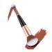 Foundation Brush Double Head Makeup Brush | Multi-purpose Makeup Brush For Foundation Powder Liquid Concealer Cream Blush Black Handle Rose Gold Tube
