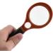 Plastic Frame Nonslip Grip 50mm Lens Handheld Reading Magnifying Glass Magnifier 4X Good Times - Buy Online on SooperMarket.com
