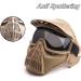 Senmortar Airsoft Mask - Full Face Tactical Protection Gear for Halloween, CS Game, Motocross - Desert & Grey - Buy Online on SooperMarket.com