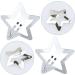 Star Hair Clips 20 Pieces Small Metal Snap Hair Clips Hair Barrettes Hair Accessories Silver - Buy Online on SooperMarket.com