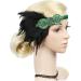 HAPINARY Feather Headdress Vintage Hairband Hair Band Headdress for Party Hairband Party Headdress Hijab 1920s Headband Dance Headpiece Turban Party Headwear Bride Accessories Prom One Size Green - Buy Online on SooperMarket.com