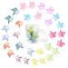 Mini Butterfly Hair Clips  50 Pcs Plastic Mini Butterfly Clips with Box  Cute Butterfly Claws Clips for Hair 90s Women Girls (Assorted Gradient Colors)