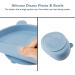 Qshare Suction Baby Plate and Bowl Set with Fork Spoon - BPA Free Silicone Feeding Set for Babies and Toddlers - Buy Online on SooperMarket.com