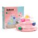 Suhaco 4 Level Roller Cat Toy with Colorful Moving Balls | Interactive Teaser Kitten Toy | Pink - Buy Online on SooperMarket.com