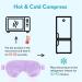 Gamufw Cooling Eye Mask Hot Cold Therapy Gel Eye Mask for Puffy Eye Migraine Relief Headache Dark Circles Dry Eyes Swollen Eyes Sinus Pain (Purple) - Buy Online on SooperMarket.com