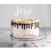 Custom Cake Topper - High-Quality Wood & Acrylic Cake Decoration Sticks (10-25cm) | Superfine Engraving for Any Occasion - Buy Online on SooperMarket.com