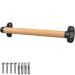 SELEWARE 12 inch Wood Handle Playground Safety Handle Wood Grab Bar Grip Handle Handrail Solid Beech Wood w/ Plastic Brackets for Indoor Outdoor use