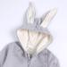 Kids Tales Newborn Baby Winter Romper | Rabbit Ear Hooded Zipper | 6-9 Months | Thick Fleece - Buy Online on SooperMarket.com