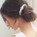 Brishow Crystal Bride Wedding Hair Comb - Pearl Bridal Hair Accessories (Silver) - Buy Online on SooperMarket.com