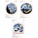 HaiMay 3 Sets Embroidery Starter Kit - Sky Pattern, Bamboo Hoops, Color Threads & Tools - Buy Online on SooperMarket.com