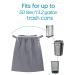 Teamoy 2 Pack Pail Liner for Cloth Diapers Reusable Diaper Pail Bag with Elastic Band and Drawstring Fits for 13.2 Gallon Trash Can and Diaper Pails Gray Gray+Gray - Buy Online on SooperMarket.com