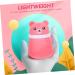 PLAFOPE 2pcs Bear Powder Puff Box | Travel Baby Powder Container Set - Pink | Food Grade PP | Baby Powder Lotion, After-Bath Powder, Sponges | 10X7CM - Buy Online on SooperMarket.com