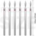 Lusofie 6Pcs Flame Nail Drill Bits Set Cuticle Drill Bit 3/32 Diamond Carbide Cuticle Remover Drill Bits for Nails Professional Cuticle Clean Nail Drill Bit Remove Cuticle Dead Skin Cleaner Tool - Buy Online on SooperMarket.com