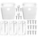 Cooler Hinge and Latch and Screws Kit, High Strength Cooler Latch Replacement Parts. Ice Chest Plastic Hinges, Latch Posts, and Screws, The Best Option for Repairing and Replacing Cooler Parts.