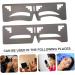 Mikinona 2pcs Eyebrow Ruler Eyebrow Shaping Template Brow Shaping Ruler T Tool Eyebrow Makeup Tools Cosmetics 1 count (Pack of 1) As Shown - Buy Online on SooperMarket.com