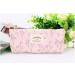 Linen Pencil Case & Cosmetic Bag in Pink - Stylish Durable and Perfect for International Shipping - Buy Online on SooperMarket.com