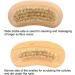 Demeras Wooden Foot 9x5x5 natura Beech Double Sided Nail Brush Remove Dead Skin Cutin Nail Brush Manicure Tool - Buy Online on SooperMarket.com