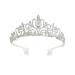 Tiara Crown Crystal Rhinestone Bridal Princess Headband with Comb for Women Bridal Party Wedding Birthdays Anniversaries