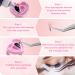 500pcs Pink Heart Shape Glue Rings for Eyelash Extensions - Disposable Smart Glue Cups by Narkysus - Buy Online on SooperMarket.com