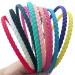 Pack of 12 Thin Hair Bands for Girls and Women Plastic with Teeth Narrow by Yazon Model 2