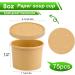 BALDCC 75 Pack 8 Oz Soup Containers with Lids Disposable Containers with Lids for Food Ice Cream Cups with Lids. Ice Cream Container for Storing Food in the Refrigerator or Carrying Out Brown 75 Pack 8 Oz - Buy Online on SooperMarket.com