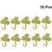 Operitacx 10pcs Socks Badge Sign Crocheted Shamrock Appliques Applique Patches Accessories Shoes and Hats - Buy Online on SooperMarket.com