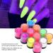 Fluorescent Powder Set - 12 Colors Glow in the Dark Nail Art & Party Decoration | DIY Phosphorus Manicure Accessories for Halloween - Buy Online on SooperMarket.com