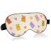 Haskirky Light Blocking Eye Mask Breathable and Adjustable Adult Men and Women Travel on Business Trips Yoga Meditation Light Smooth Comfortable Eye Mask Office Deep Sleep Goodies Y2k Lollipop Bear