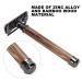 Ankroyu Men's Beard Trimmer - Portable Manual Razor with Bamboo Grip - Adjustable Beard & Body Shaving Tool - Buy Online on SooperMarket.com