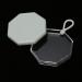 Makeup Puff Box Safe Powder Puff Storage Box Gray Portable Octagonal Dustproof for Powder Rooms for Beads - Buy Online on SooperMarket.com