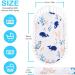 Buy Aolso Baby Mattress Clamping Sheet - 2 Pack Bassinet Cover 84x41cm | Fitted Polyester Stroller Bed Sheet in White/Blue - International Shipping Available - Buy Online on SooperMarket.com