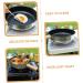 BCOATH Camping Portable Pan Egg Pan Flat Skillet Camping Cookware Griddle Pan Stainless Steel Cookware Pans Portable Camping Pan Mini Egg Cooker Multi-Function Pan Non Stick Wok Wood - Buy Online on SooperMarket.com