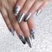 PrettyDiva Silver Chrome Nail Powder - Rose Gold Mirror Effect Manicure Pigment - Buy Online on SooperMarket.com