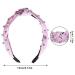 Sucrain 3 Pcs Colorful Pearl Knotted Headbands for Women & Girls - Jeweled Gem Embellished Hair Accessories (Pink Blue Purple) - Buy Online on SooperMarket.com