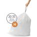 simplehuman Custom Fit Drawstring Trash Bags - 60 Count, 30-35 Liter, White - Pack of 3 - Buy Online on SooperMarket.com