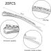 20 PCS Rhinestone Bobby Pins - Silver Crystal Hair Clips for Women and Dancers - Buy Online on SooperMarket.com