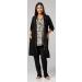 HAPPY MAMA Women's Maternity Nursing 3pcs Nightwear Set - Beige Flowers & Black - Buy Online on SooperMarket.com