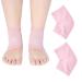 Gel socks 1 pair/5 pair of gel heels Foot care socks moisturizing heel protection sleeves half -pain -relieving socks damping and pressure reduction for women heels socks foot care (pink)
