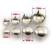 120pcs Silver DIY Nailhead Round Dome Studs Assorted Kit for Leathercraft Rivet Metal Punk Spikes - 6/8/10/12mm - Buy Online on SooperMarket.com