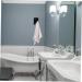 HEMOTON Acrylic Door Hook 8pcs Bathroom Hook Shower Door Wall-Mounted Towel Hanger Organizer Hangers Rack for Bathrooms Plug 6X4.5X2.8CM Black - Buy Online on SooperMarket.com