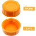 Vaguelly Breastmilk Bottles Cap 20 Pcs Baby Bottle Seal Cap Water Bottle Travel Food Grade Pp Water Proof Leak Proof Lids Orangex2pcs 4.3x4.3x1.5cmx2pcs - Buy Online on SooperMarket.com