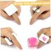 Professional 1PC Nail Art Palette Ring - Stainless Steel Color Mixing Palette for DIY Nail Designs | Handsfree Rectangle Makeup Tool - Buy Online on SooperMarket.com