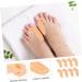Orthopedic Toe Separator & Thumb Protector - 4 Pairs | Silicone Bunion & Hammer Toe Spacers for Foot Care - Skin Color 7x3.5cm - Buy Online on SooperMarket.com