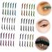 NOLITOY 12 Pcs Eyeliner Stickers Adhesive Eye Line Strip Reusable Double Eyelid Tapes Beauty Products Flash 1 count (Pack of 1) Assorted Colorx2pcs - Buy Online on SooperMarket.com
