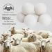 ZYWUOY 6Pcs Wool Dryer Balls Reusable Softener Sheep Organic Fabric Wool Dryer Balls Laundry Dryer Sheets Alternative - Buy Online on SooperMarket.com