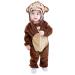 COOKY.D Unisex Winter Animal Hooded Baby Romper 3-36 Months 18-24 Months Dark Brown
