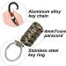 Viviihoo Paracord Keychain Set - 3 pcs Black Orange Camouflage | Carabiner Hooks & Braided Lanyard for Camping Hiking & Survival - 15.6cm - Buy Online on SooperMarket.com