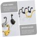 ABOOFAN 4pcs Hook up Bath Towel Hook Jacket Hooks Single Robe Hook Utility Hooks Office Old Fashioned Hanger 9.5X6.7X2.3CM Golden - Buy Online on SooperMarket.com