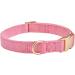 YUDOTE Ultra-Soft Dog Collar for Small Dogs | Natural Cotton Cord Sensitive Skin Pink S (1 Pack) - Ideal for International Shipping - Buy Online on SooperMarket.com